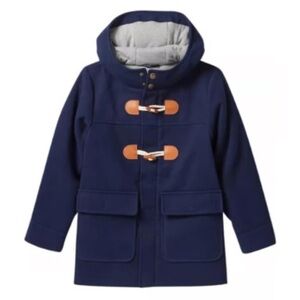 Cat & Jack Navy Hooded Pea Coat with Toggles- Size L